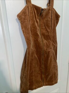 Corduroy Zip-Up Dress